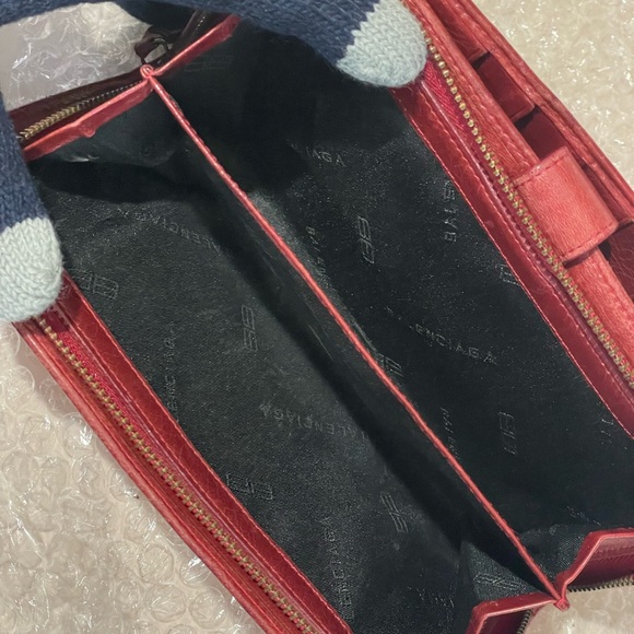 Balenciaga long Red leather wallet - Picture 7 of 9
